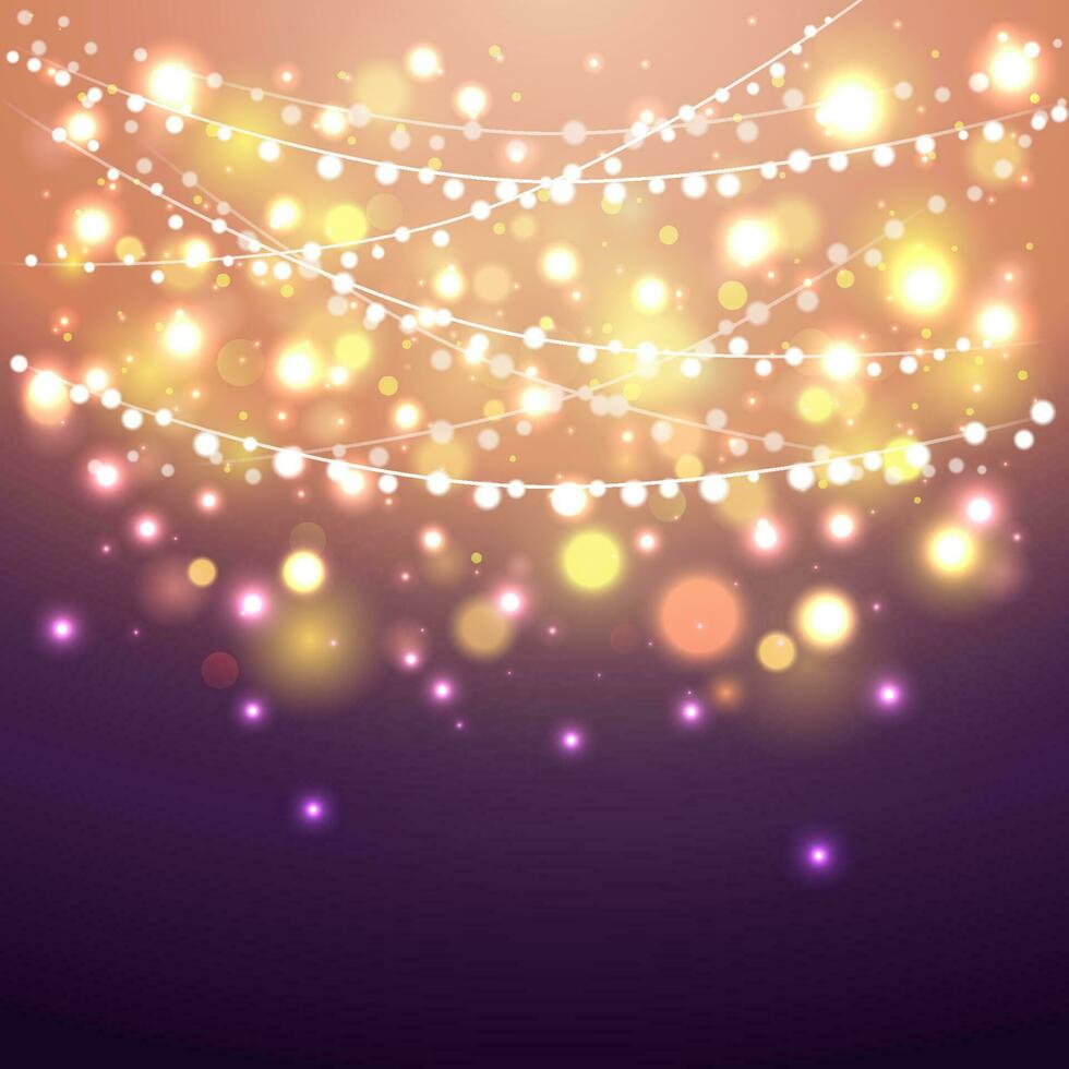 Fairy Lights Background vector