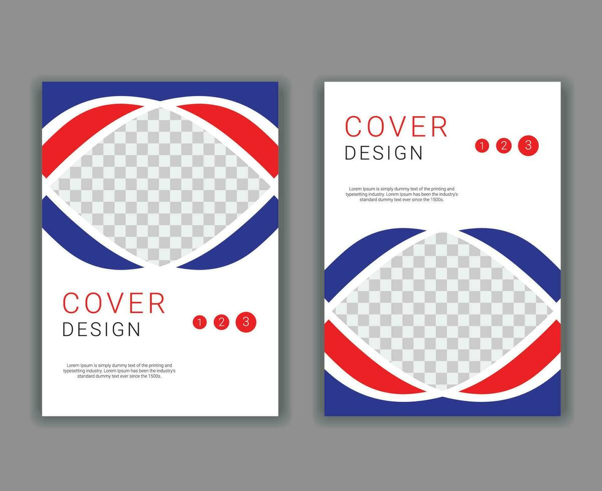 Minimal Cover Design Template in A4 Size vector