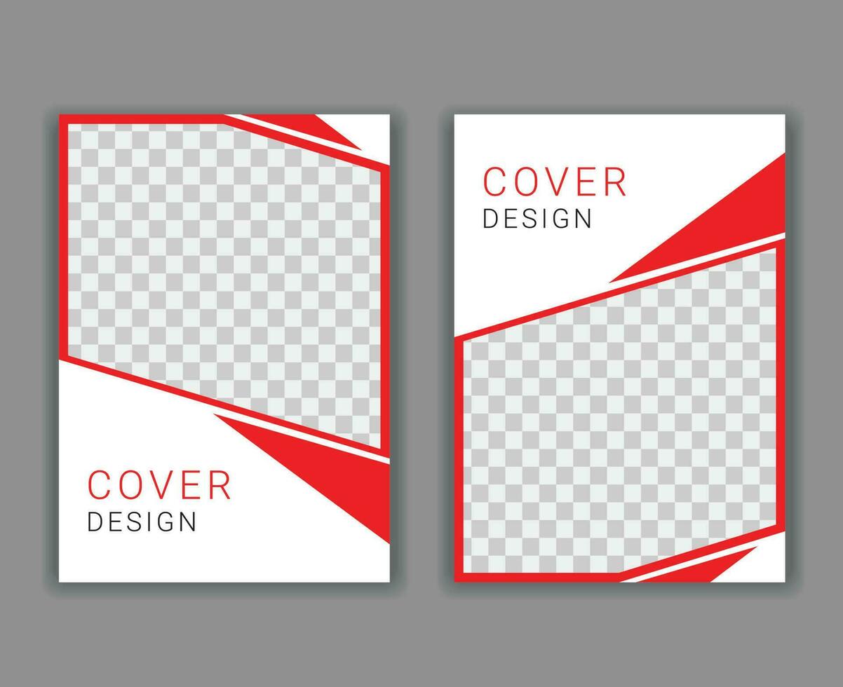 Minimal Cover Design Template in A4 Size vector