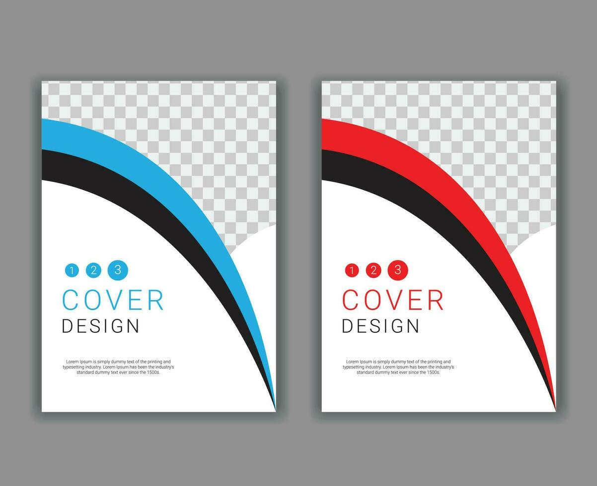 Minimal Cover Design Template in A4 Size vector