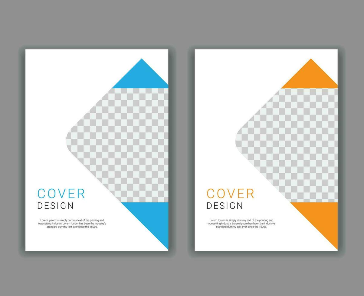 Minimal Cover Design Template in A4 Size vector