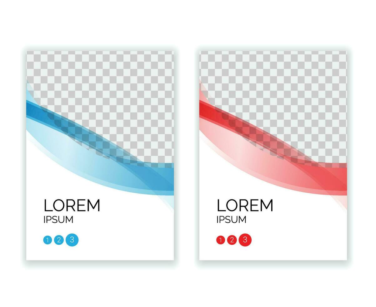 Minimal Cover Design Template in A4 Size vector