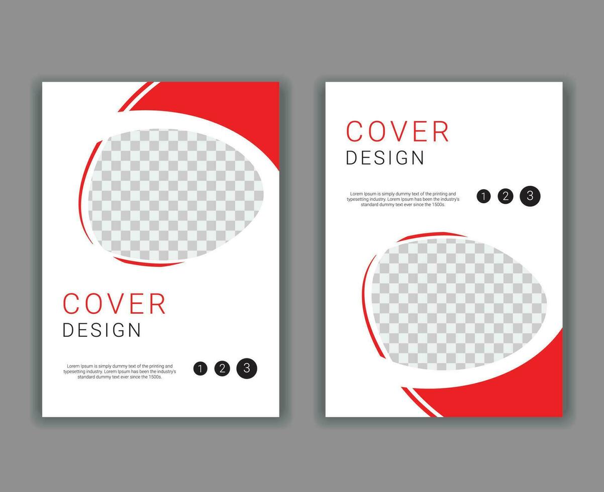 Minimal Cover Design Template in A4 Size vector