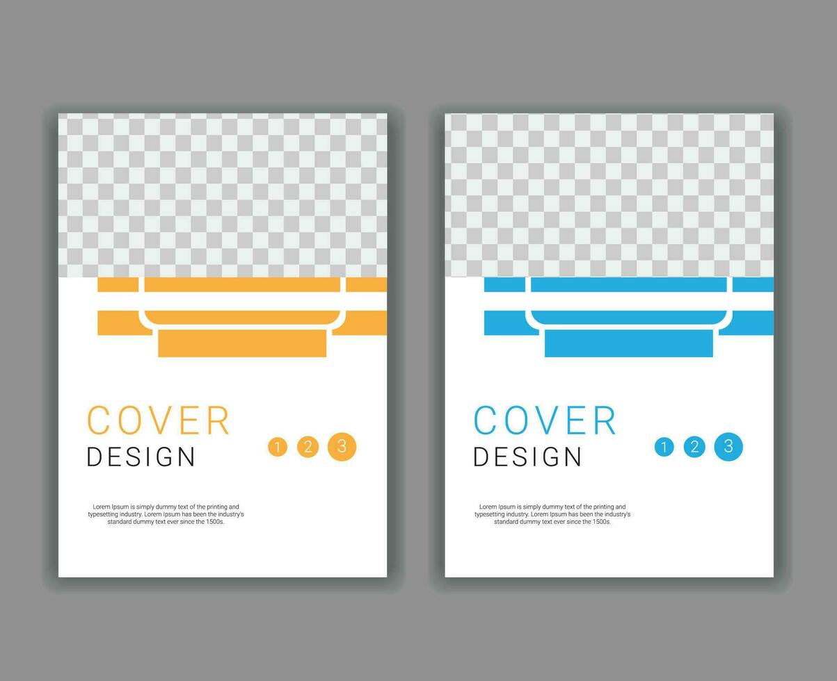 Minimal Cover Design Template in A4 Size vector