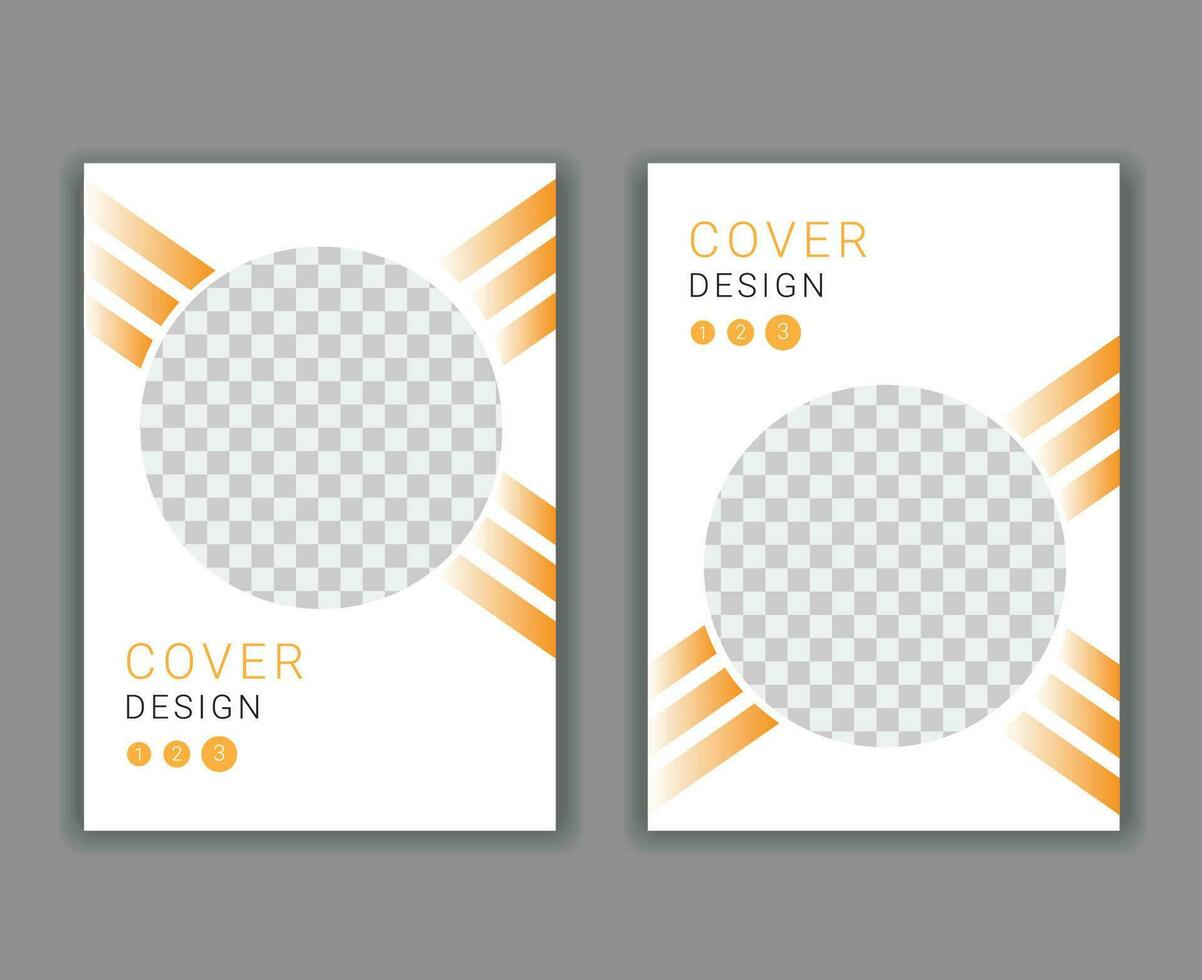 Minimal Cover Design Template in A4 Size vector
