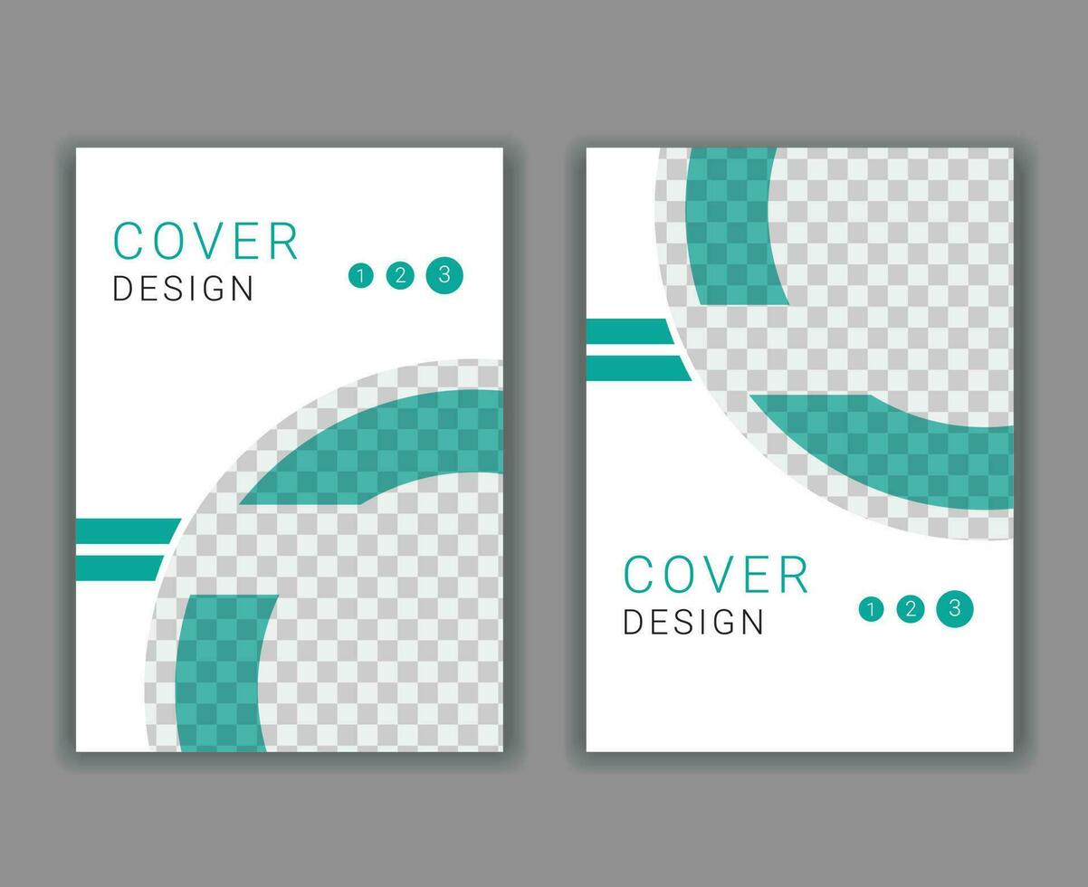 Minimal Cover Design Template in A4 Size vector