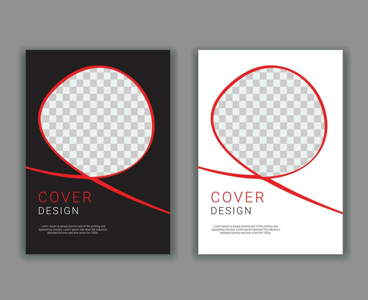 Minimal Cover Design Template in A4 Size vector