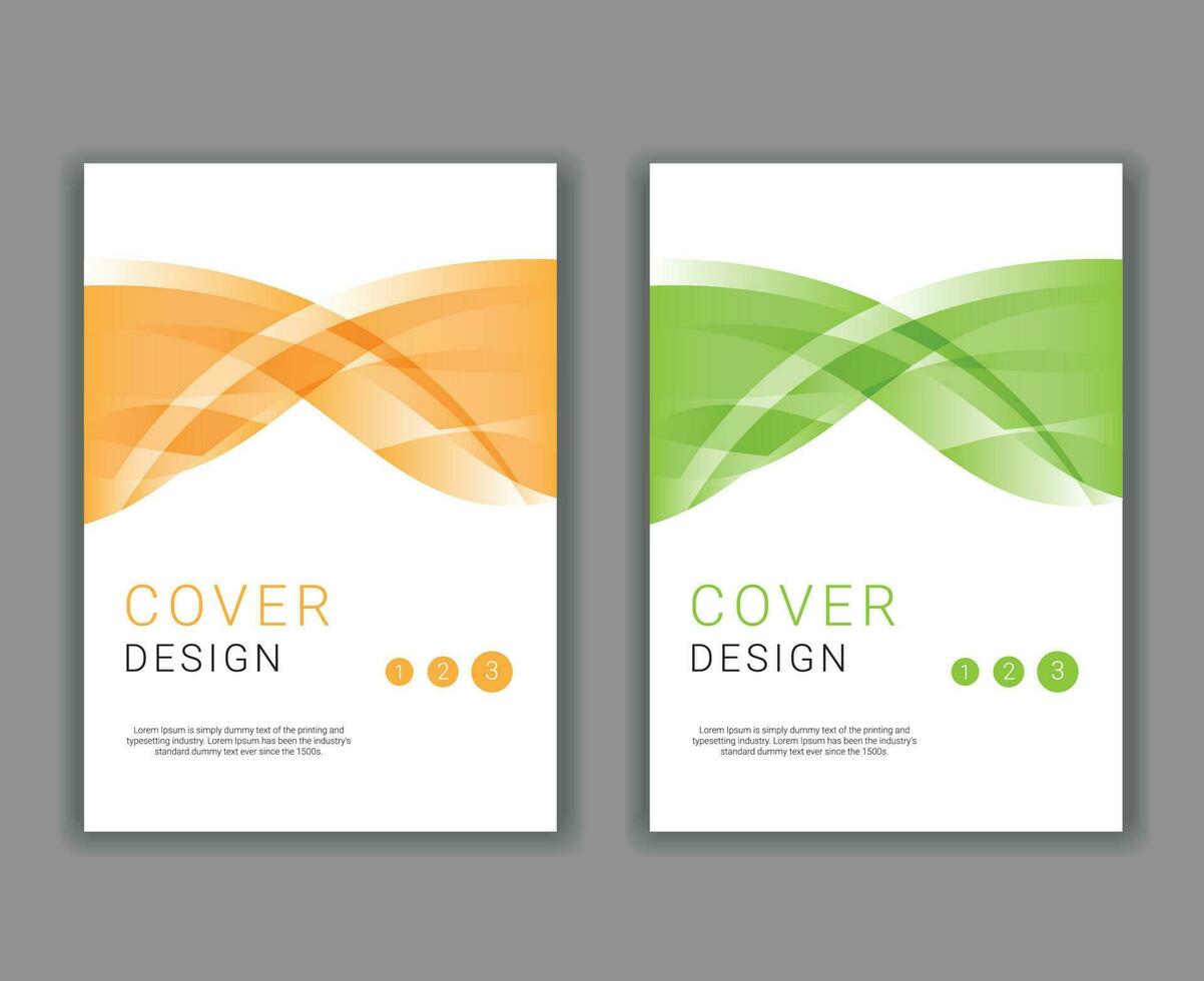 Minimal Cover Design Template in A4 Size vector