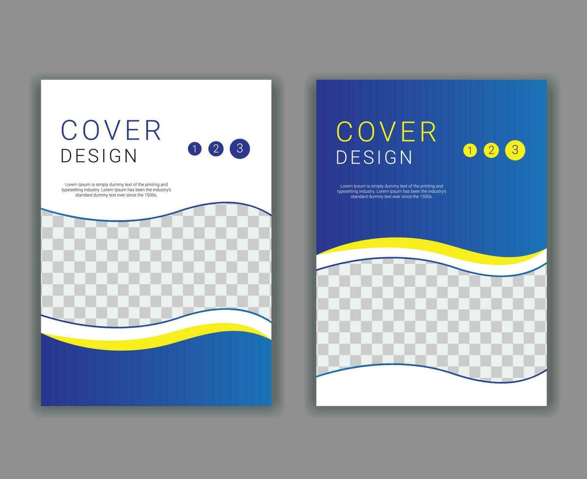 Minimal Cover Design Template in A4 Size vector