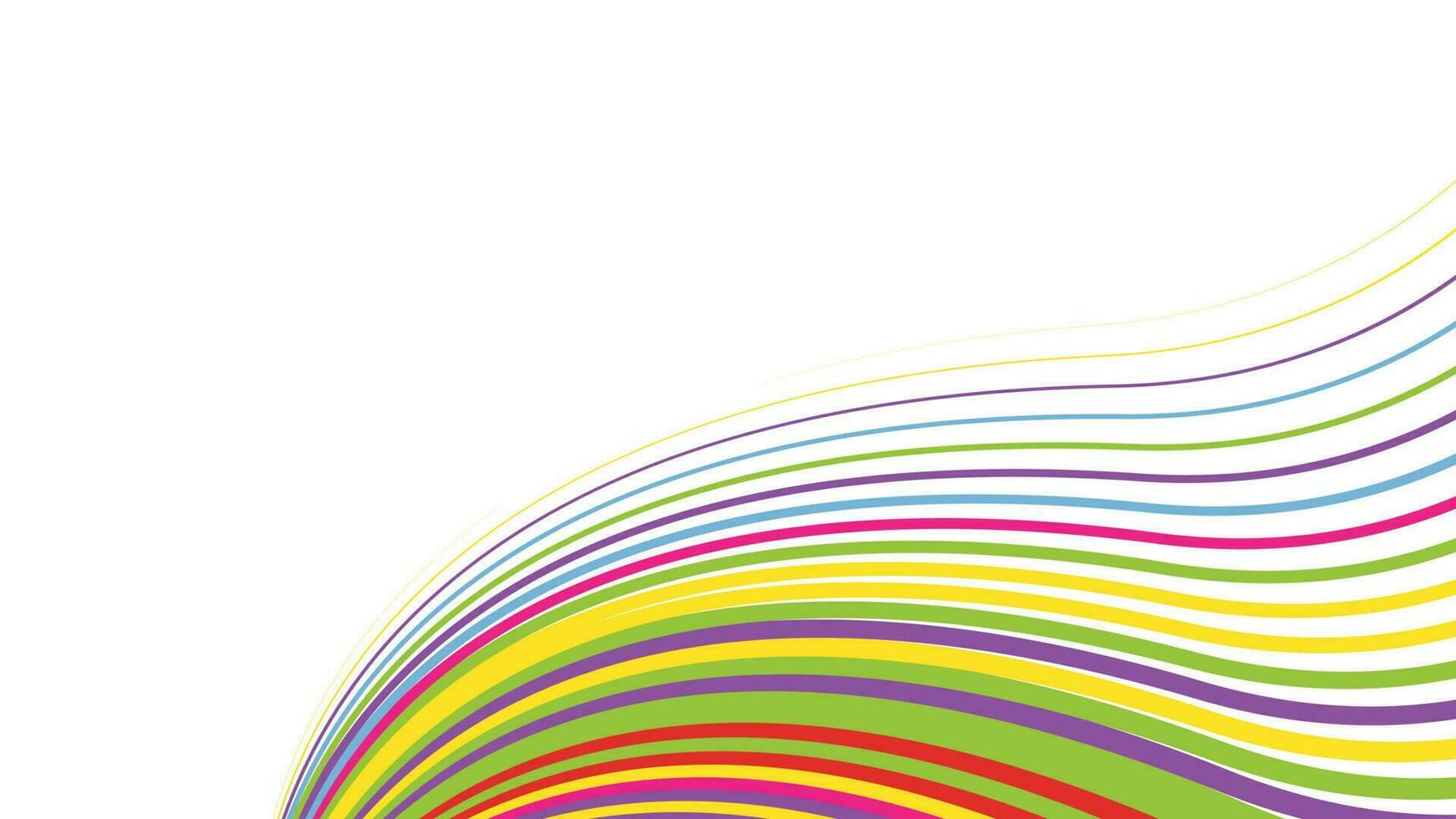 Colorful Stripes on White vector