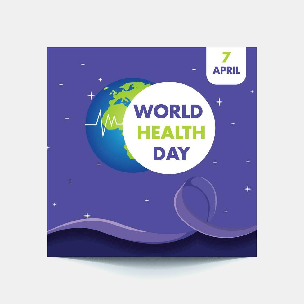 world health day vector illustration. world health day flat illustration