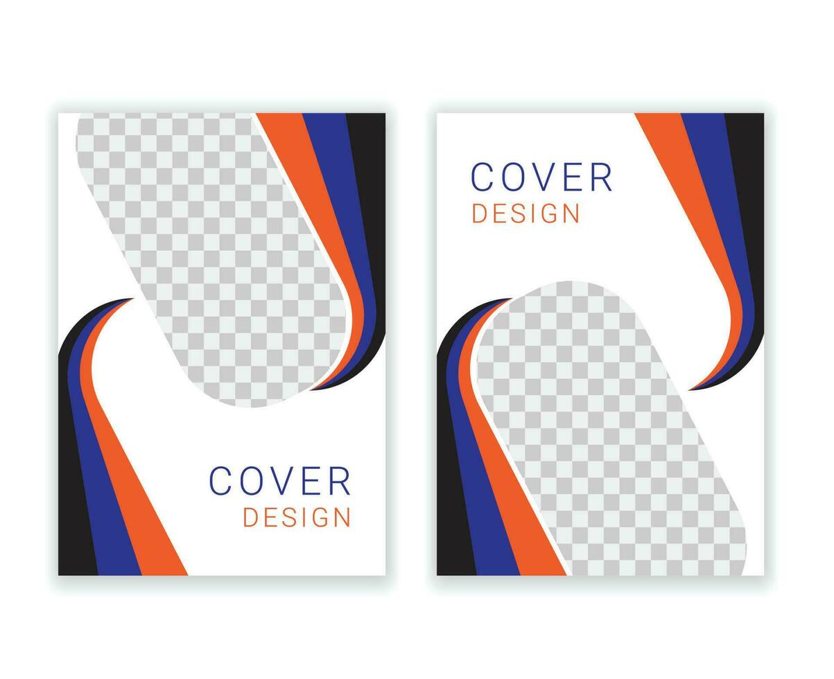 Minimal Cover Design Template in A4 Size vector