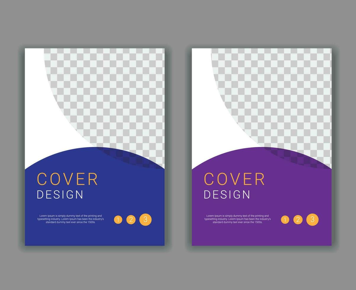 Minimal Cover Design Template in A4 Size vector