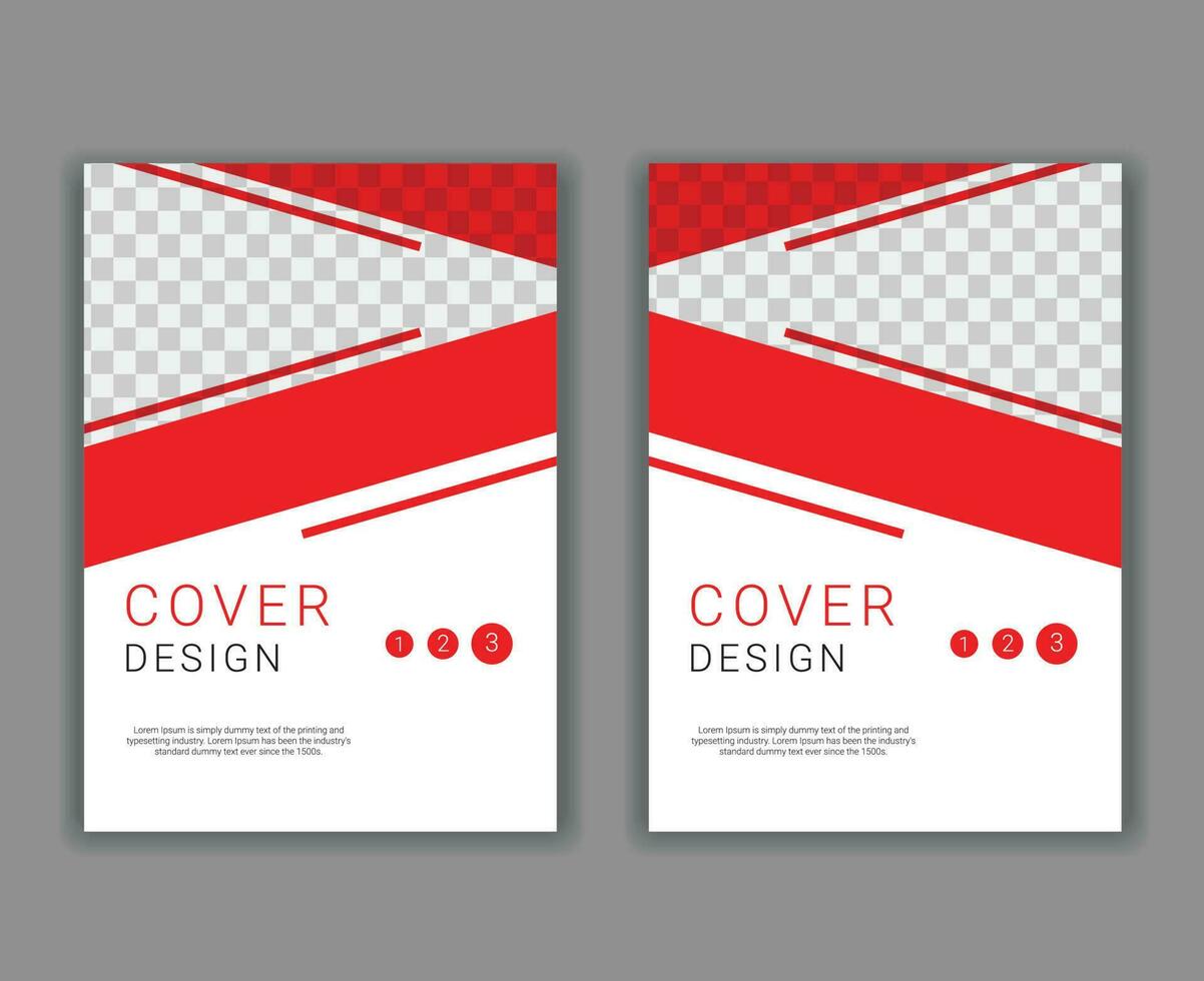Minimal Cover Design Template in A4 Size vector