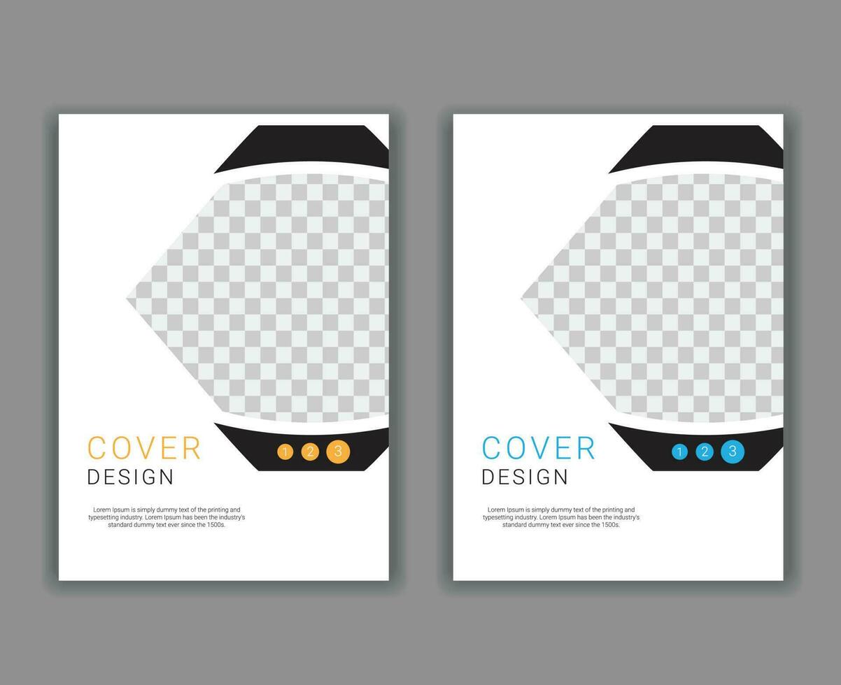 Minimal Cover Design Template in A4 Size vector