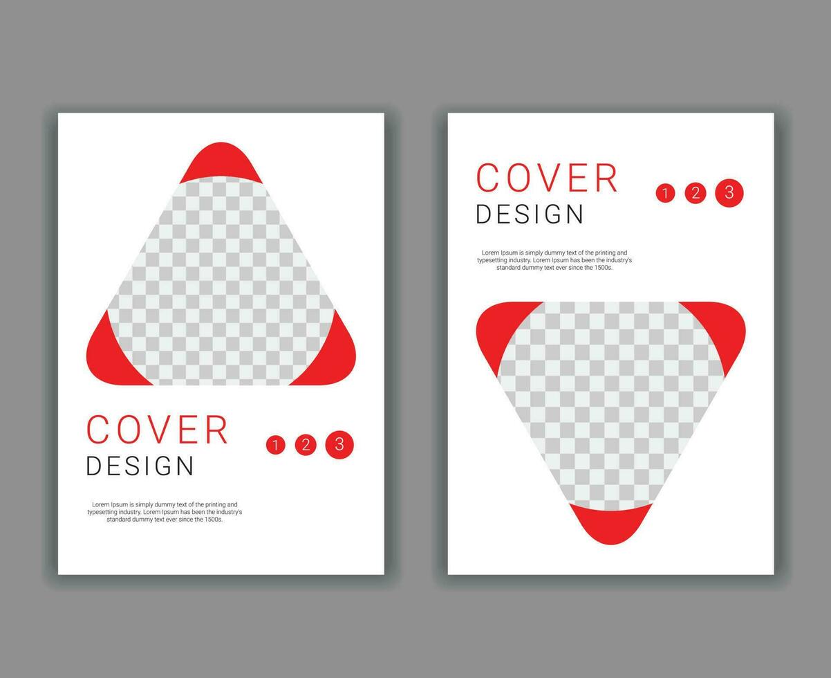 Minimal Cover Design Template in A4 Size vector
