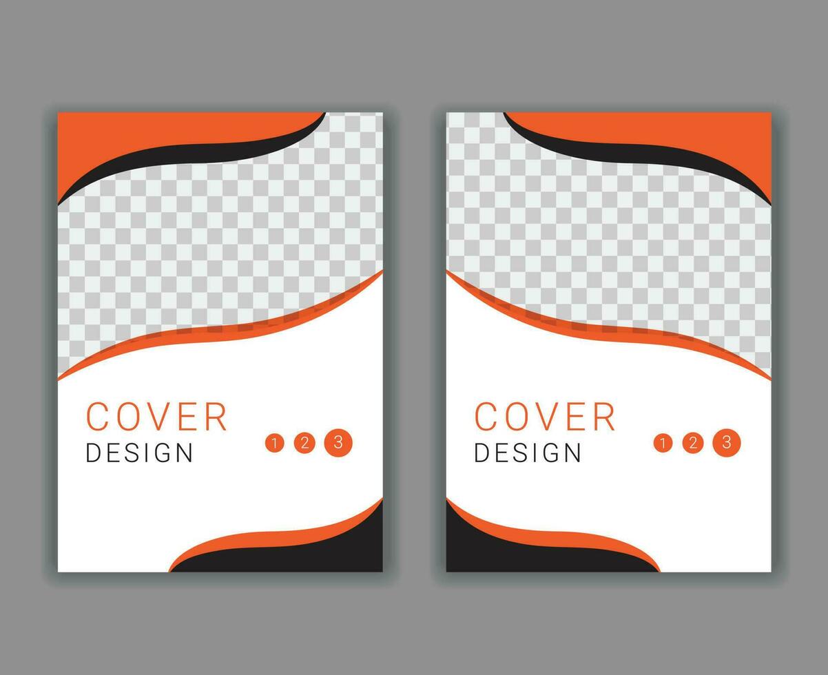 Minimal Cover Design Template in A4 Size vector