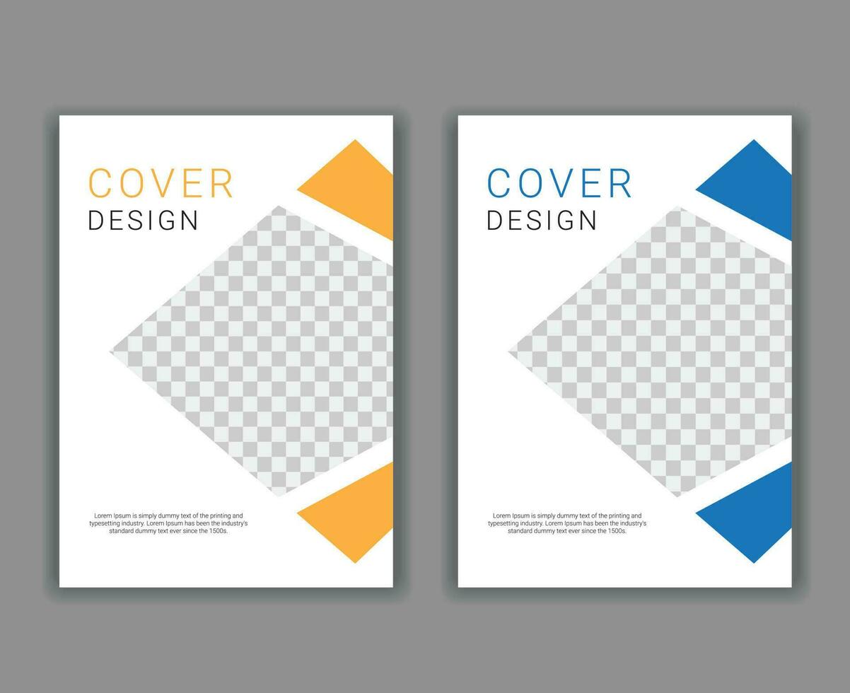 Minimal Cover Design Template in A4 Size vector