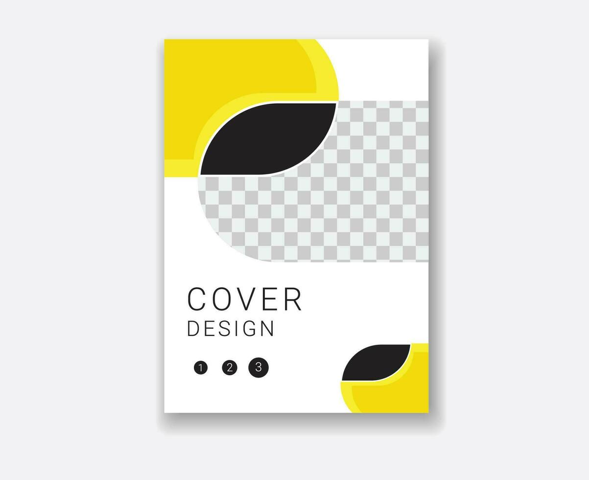 Minimal Cover Design Template in A4 Size vector