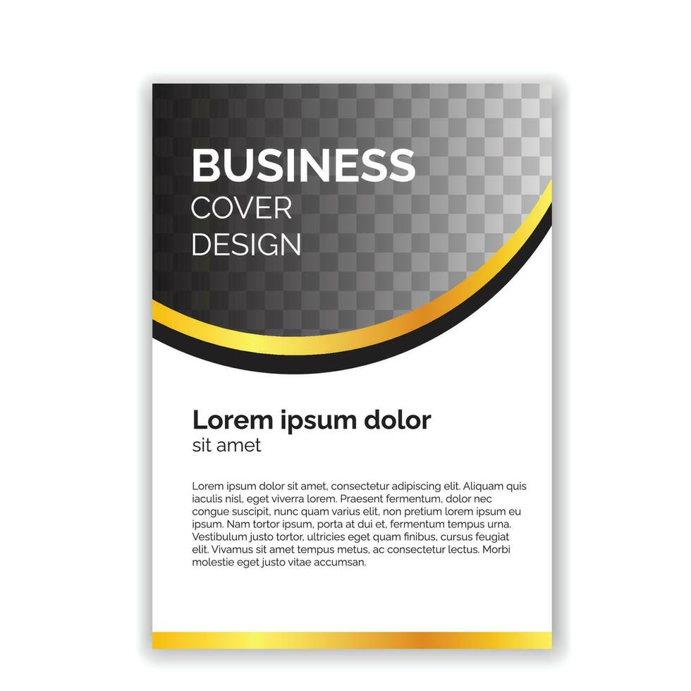 Minimal Cover Design Template in A4 Size vector