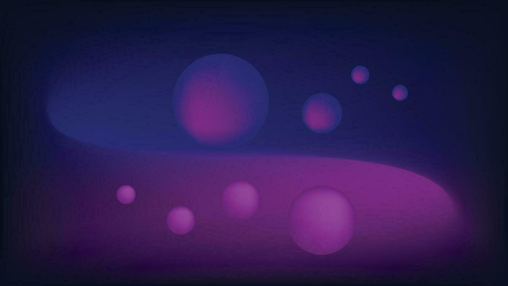 Abstract Purple Background with Spheres vector