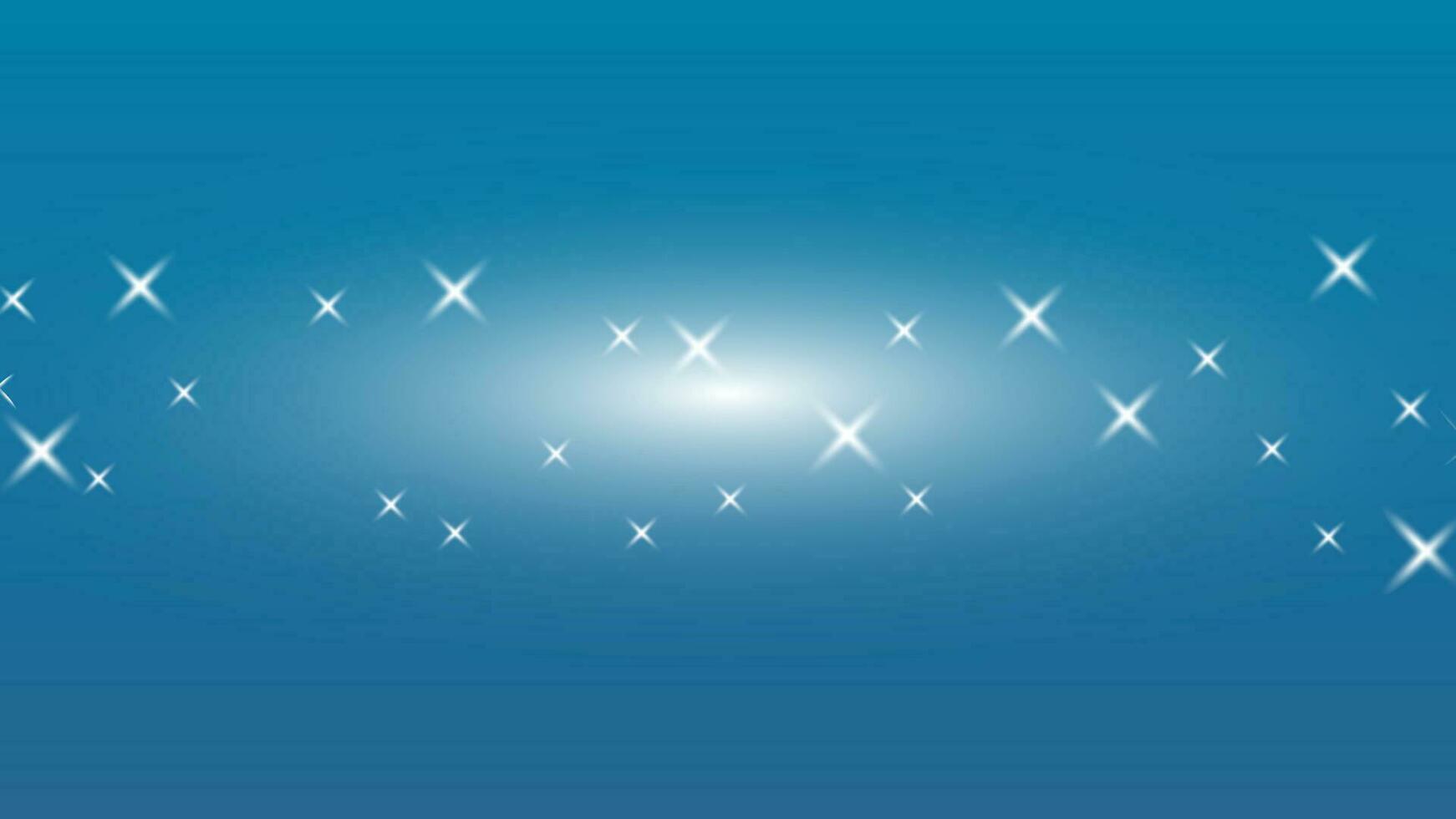 White Stars on Blue Background vector