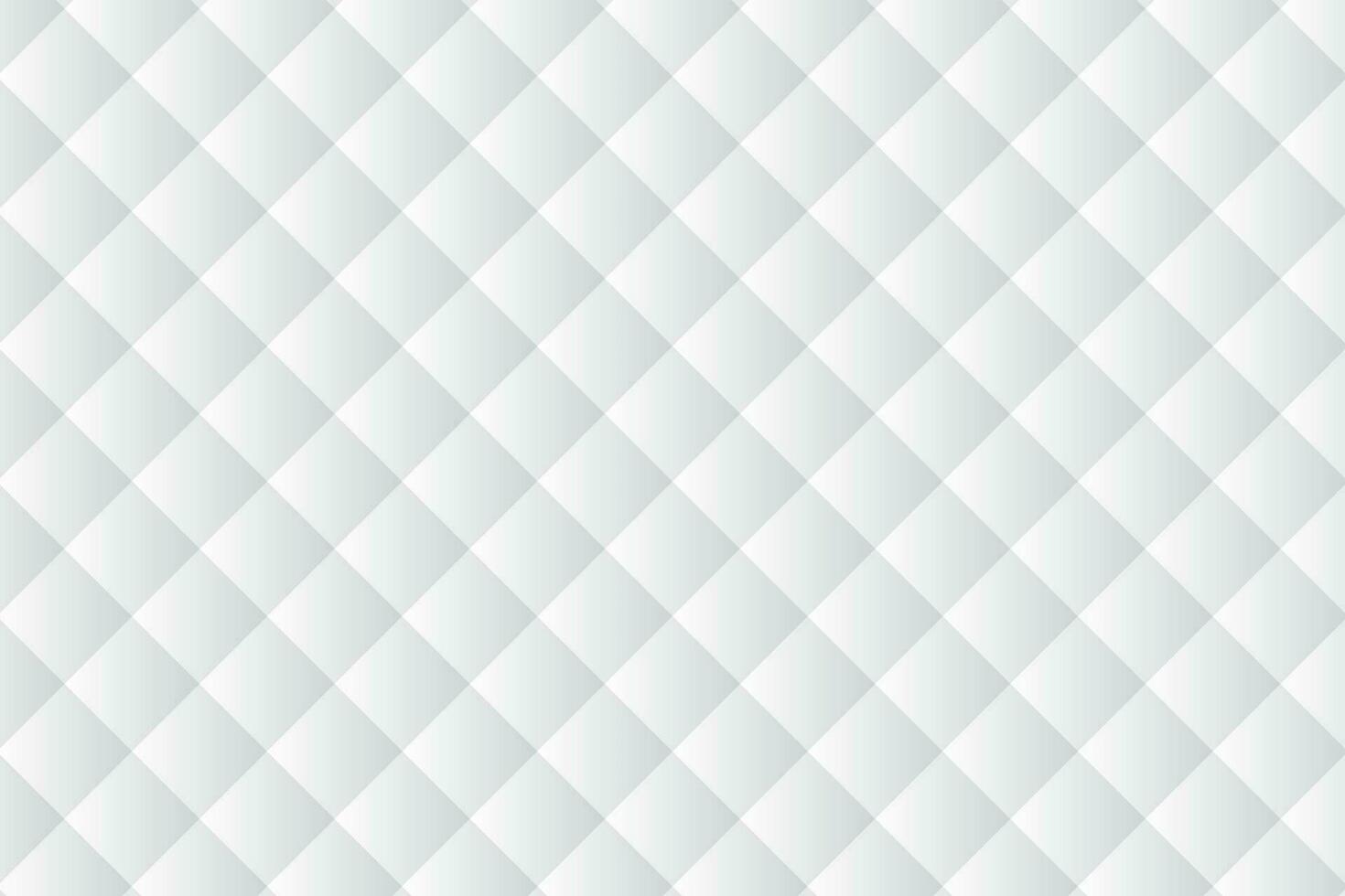 moderno blanco tapicería cuero textura antecedentes. acolchado cuadrado rombo relleno sin costura modelo vector. vector