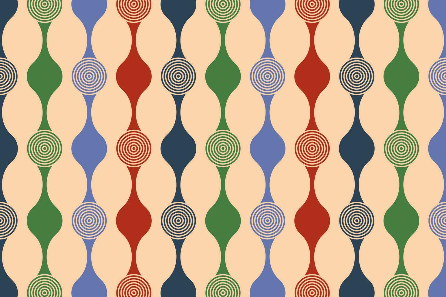 Vintage colorful nostalgic seamless pattern. Abstract background vector. vector