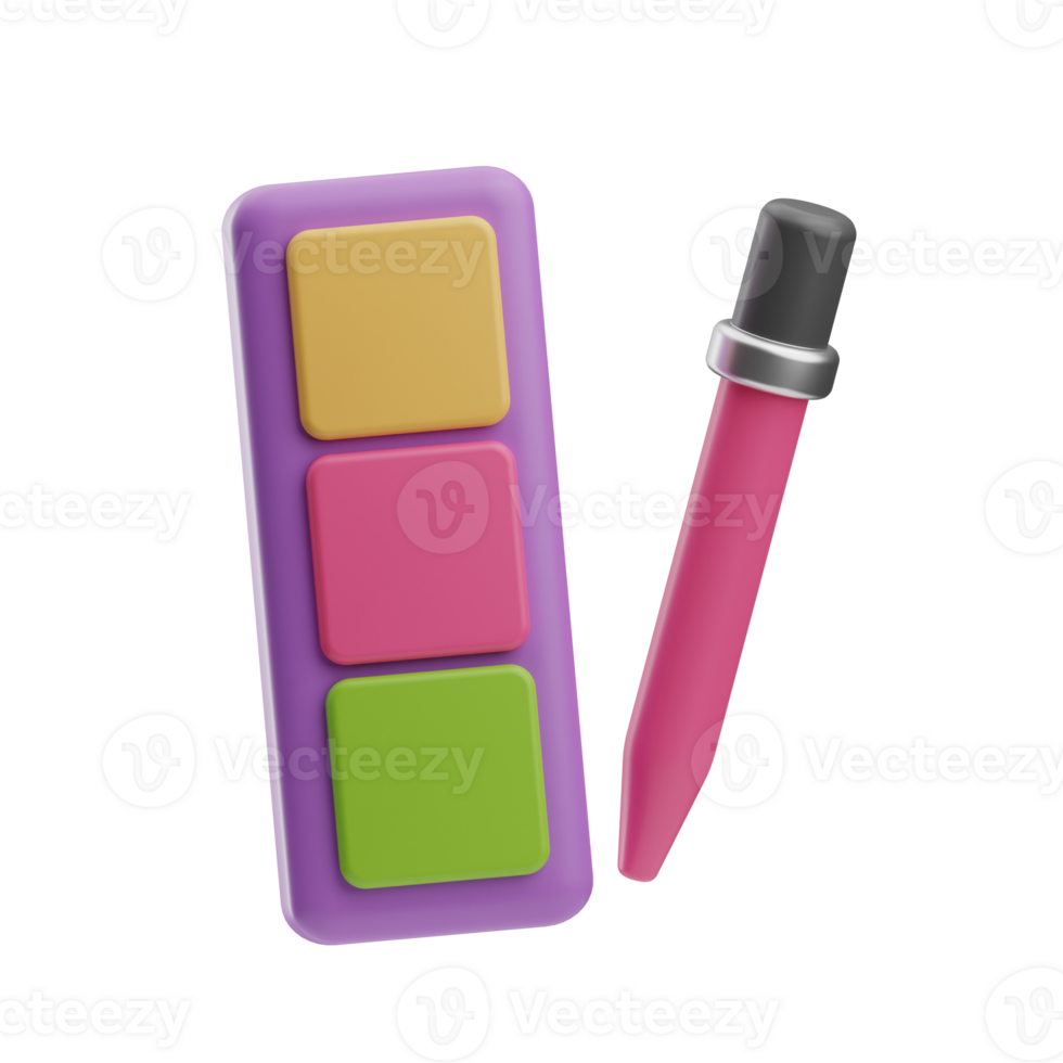 creative tools dropper 3d illustration png