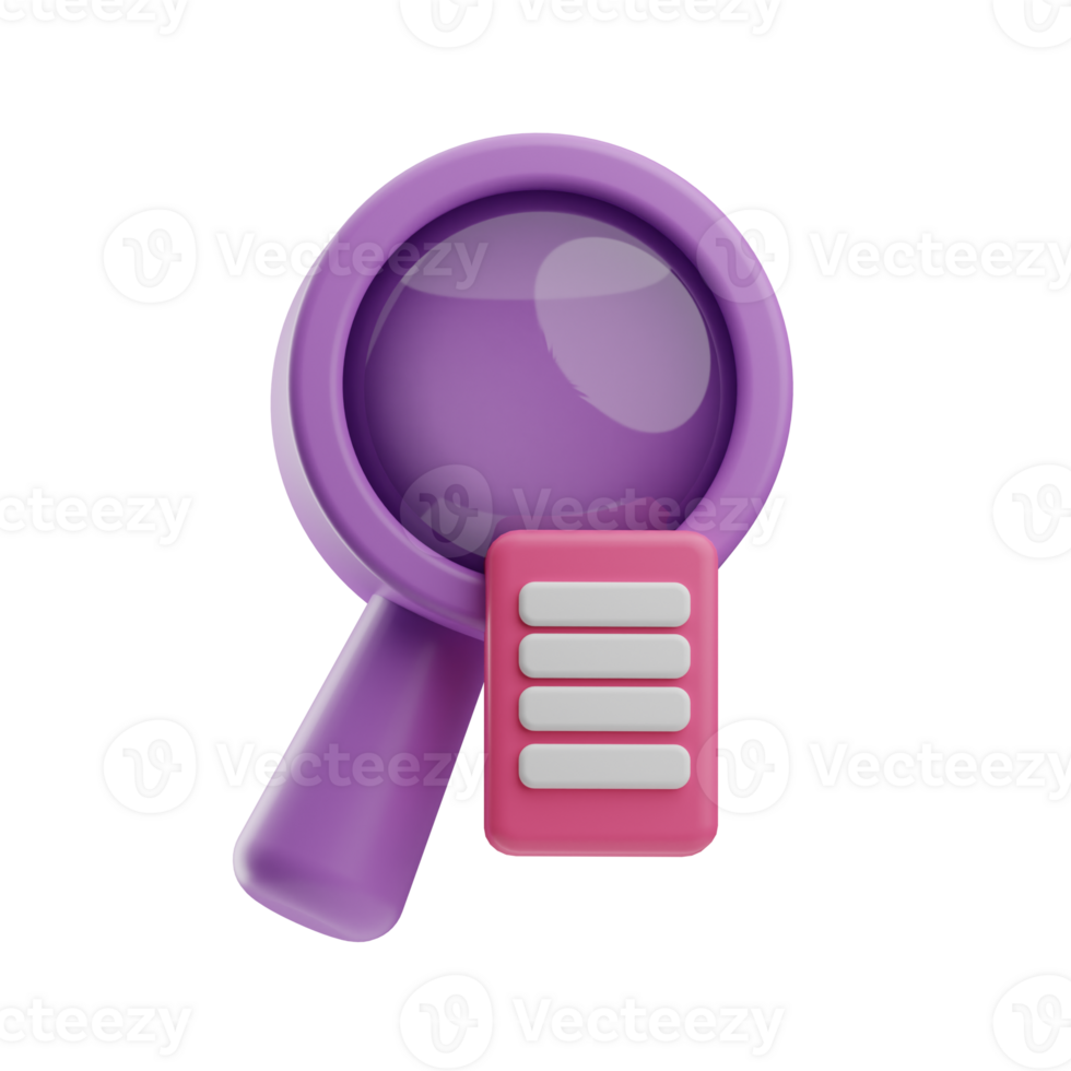 creative tools search 3d illustration png