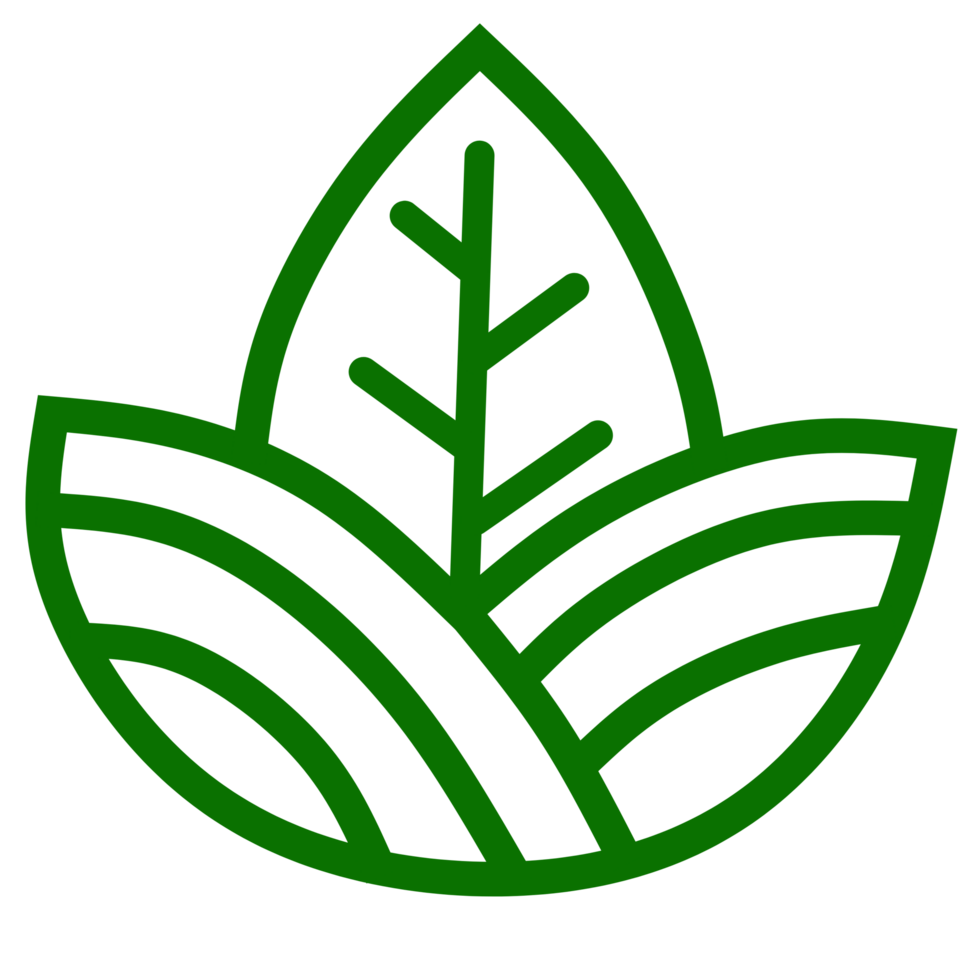 Green leaf icon png