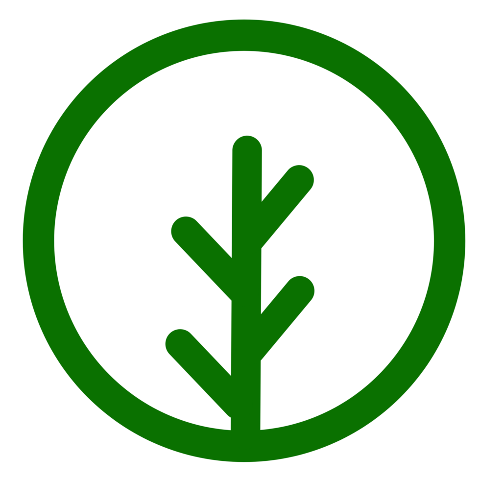 Green leaf icon png