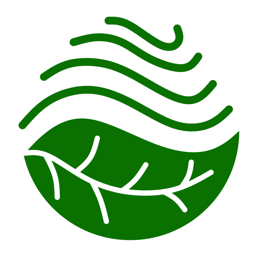 Green leaf icon png
