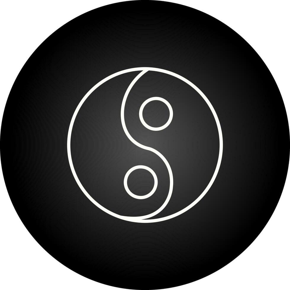 Yin Yang Vector Icon
