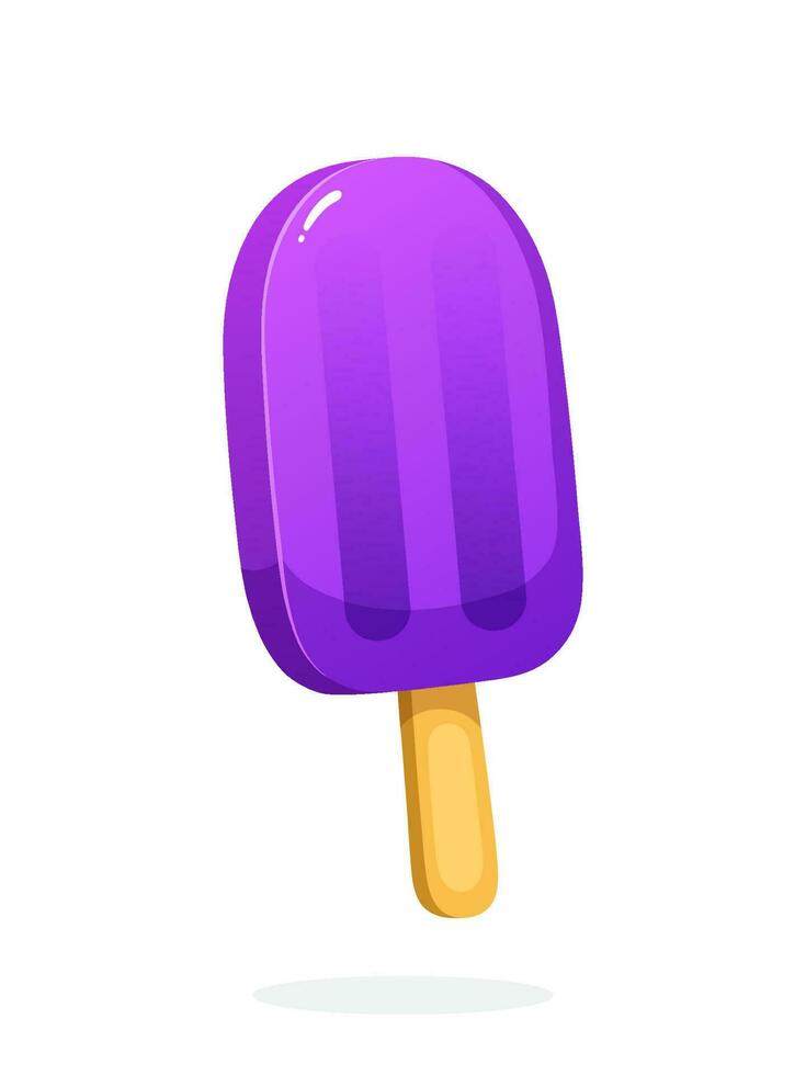 Fruit ice cream on stick vector