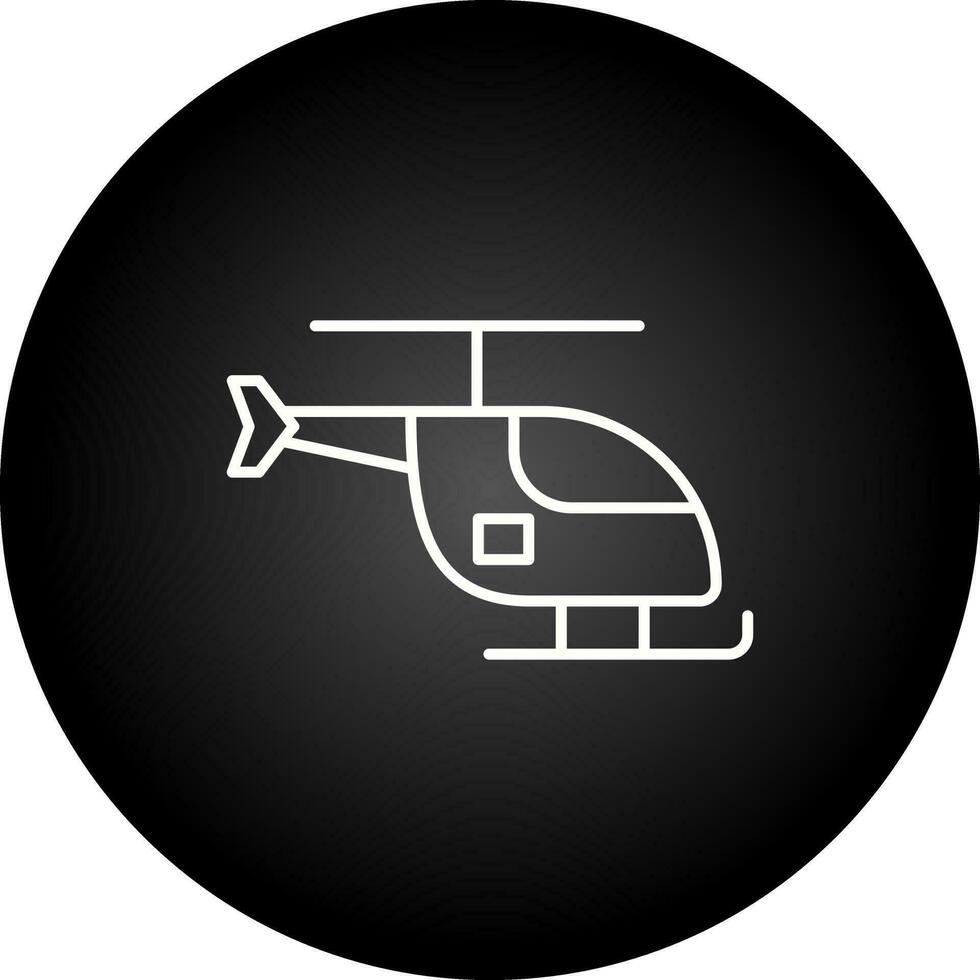 icono de vector de helicóptero