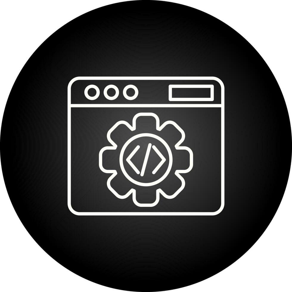 icono de vector de programación