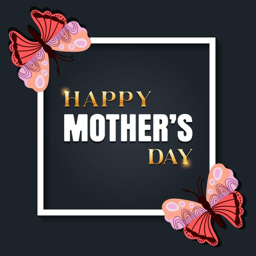 Happy mother's day banner or happy mother's day event poster background vector