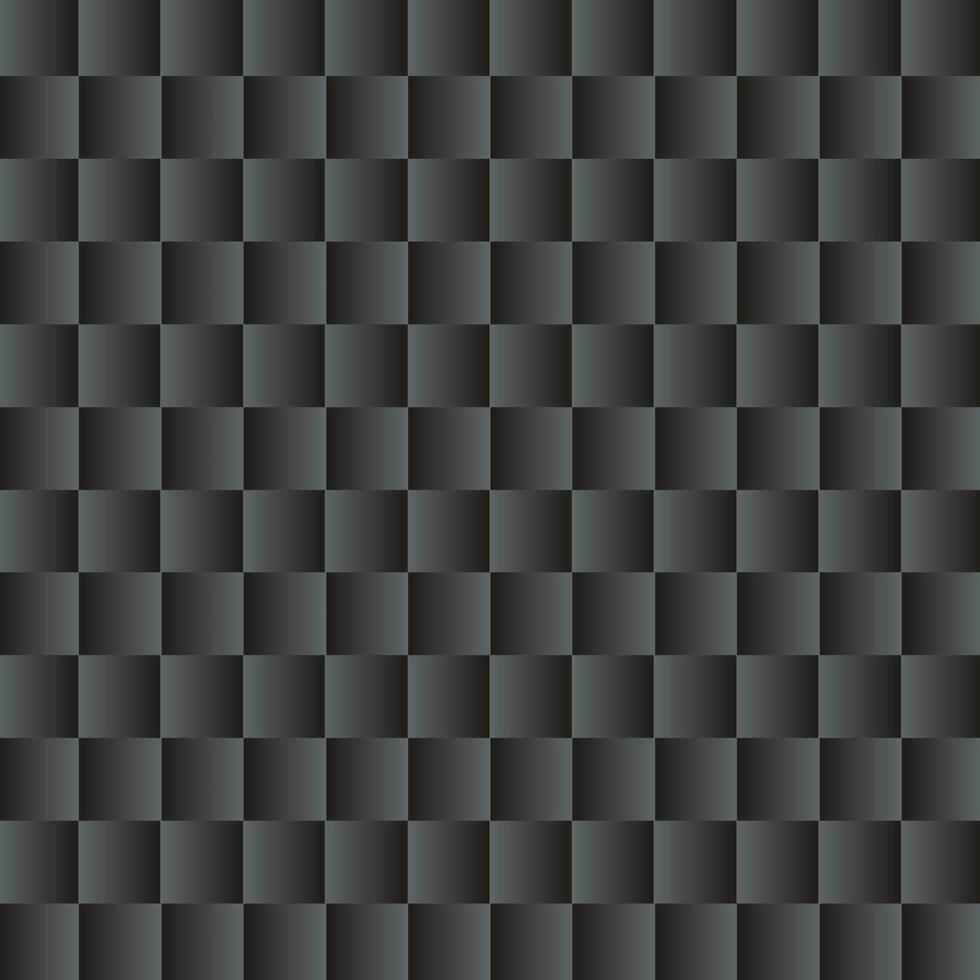 3d style black seamless geometric square background pattern template design with vintage leather texture vector