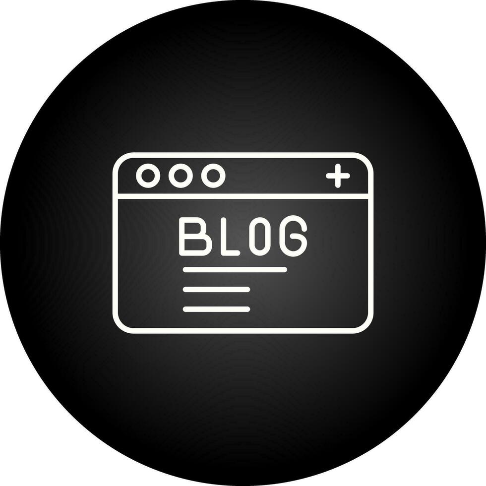 Blog Vector Icon