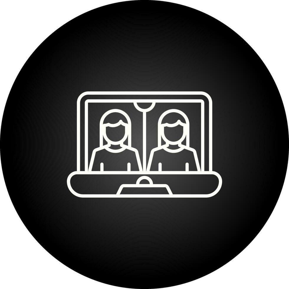 Online Meeting Vector Icon