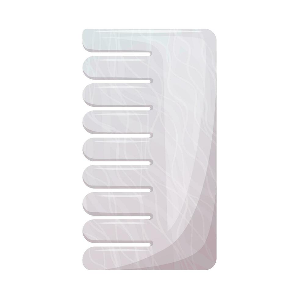 Gua sha comb for head massage made of natural stone, white agate, rose quartz. Concept for skin care. vector