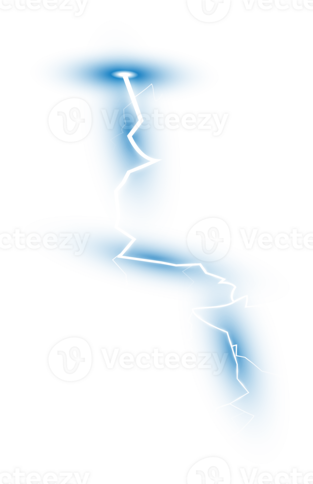 azul magia relámpago y brillante ligero efectos descarga eléctrico actual. cargar actual. natural fenómenos. png. png