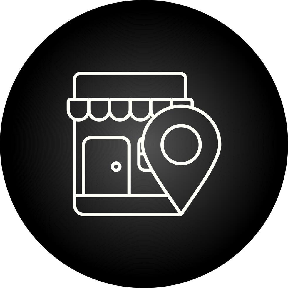 Shop Location Vector Icon