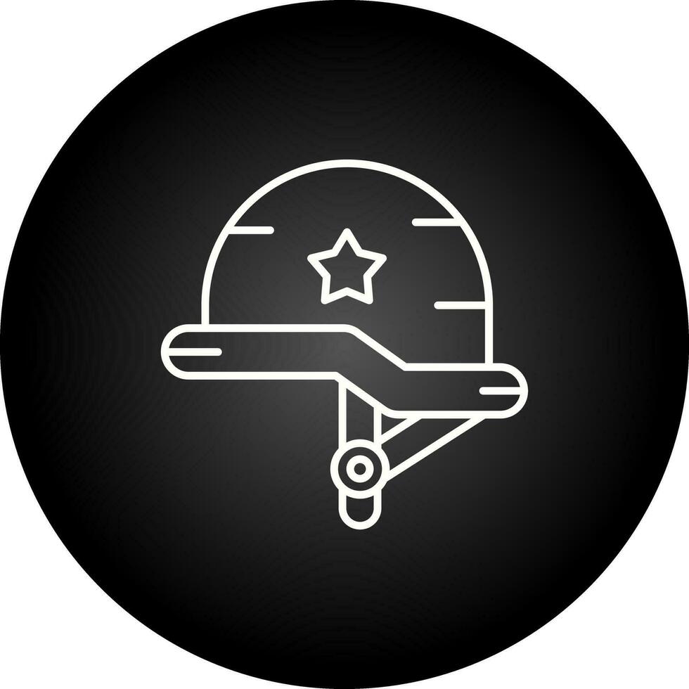 icono de vector de casco