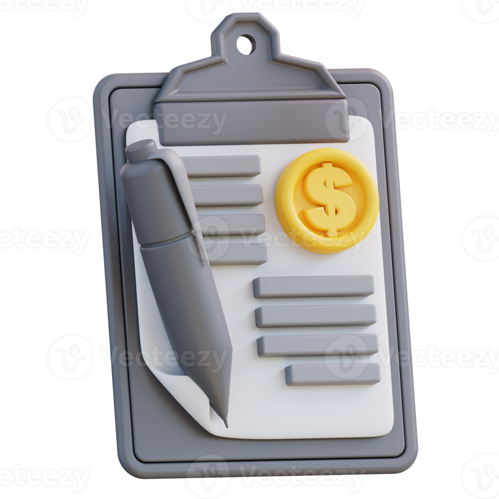 3d illustration of financial portfolio png