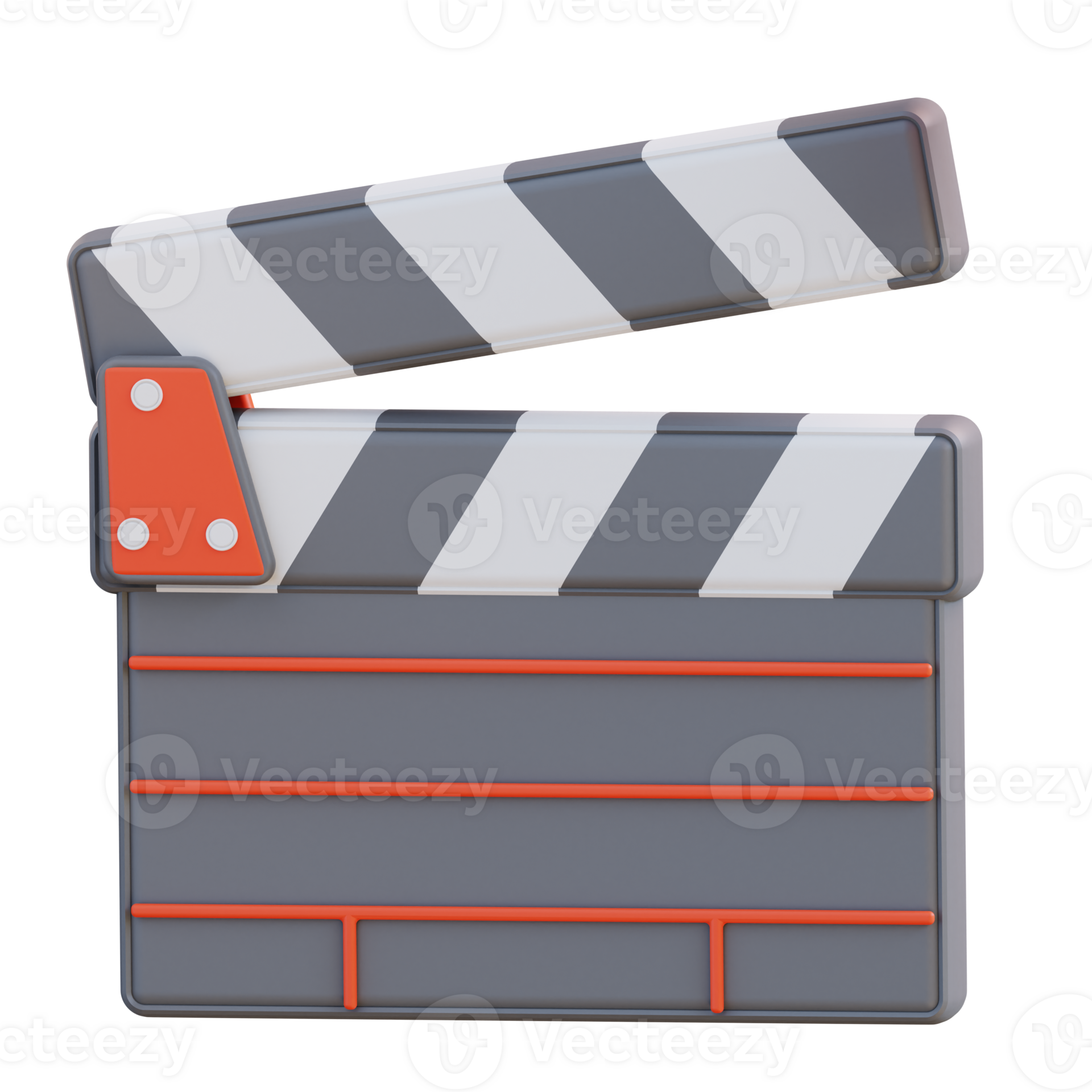 3d illustration movie cut board 23364503 PNG