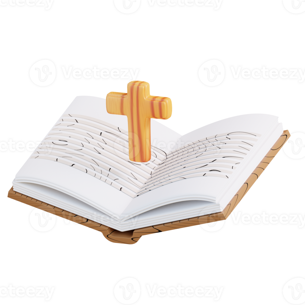 3d illustration of holy bible of christian religion png