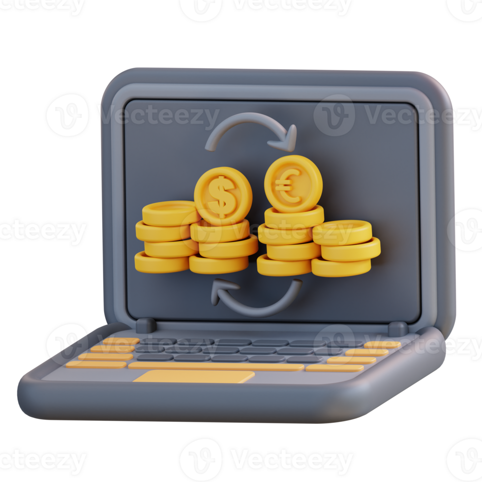 3d-illustration-exchanging-dollars-for-euros-23364539-png