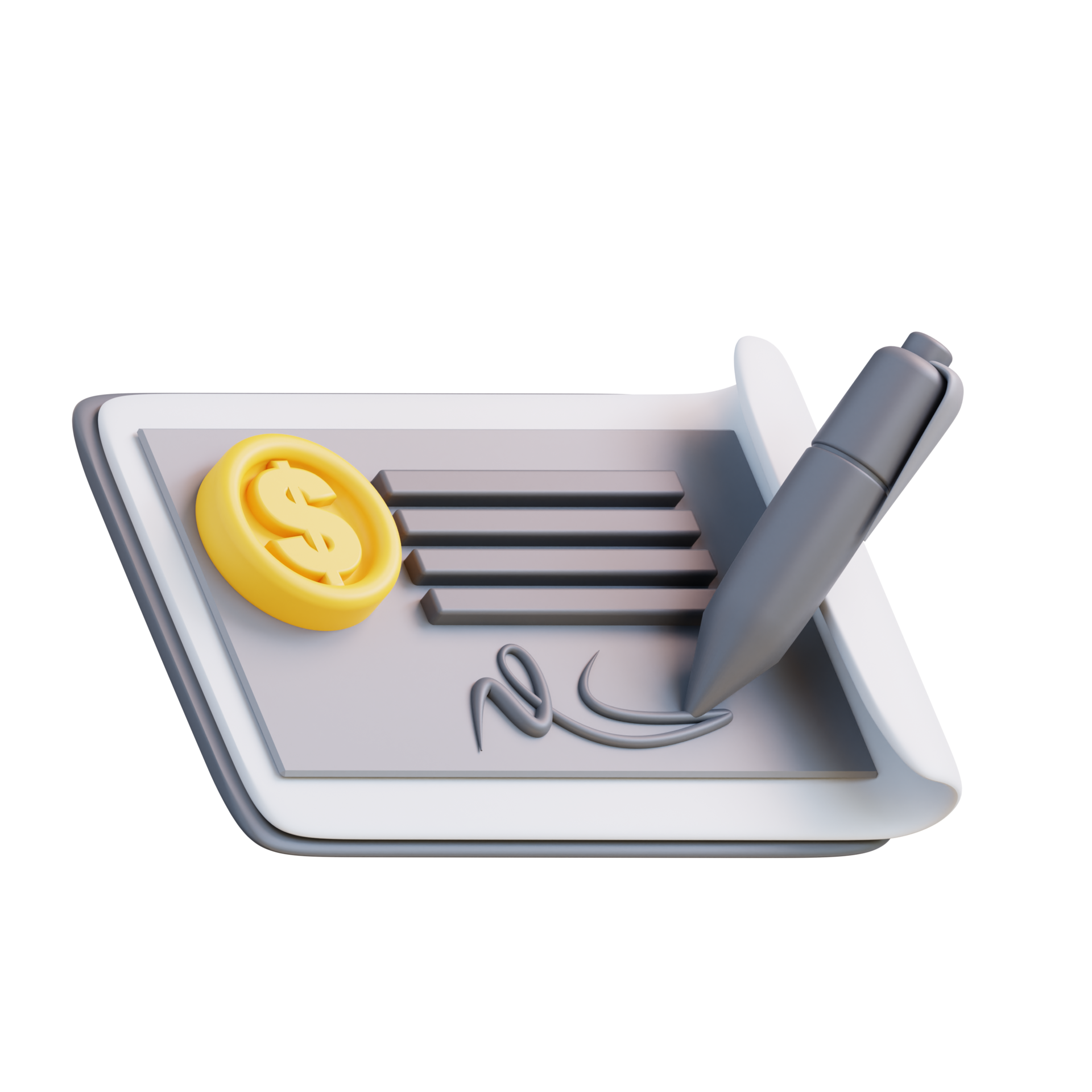 3d Illustration Of Bank Cash Check 23364546 PNG 3d-illustration-of-bank-cash-check-23364546-png
